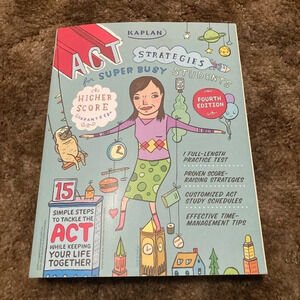 🔵 $10 Deal Kaplan ACT Strategies for Super Busy Students 4th Edition
